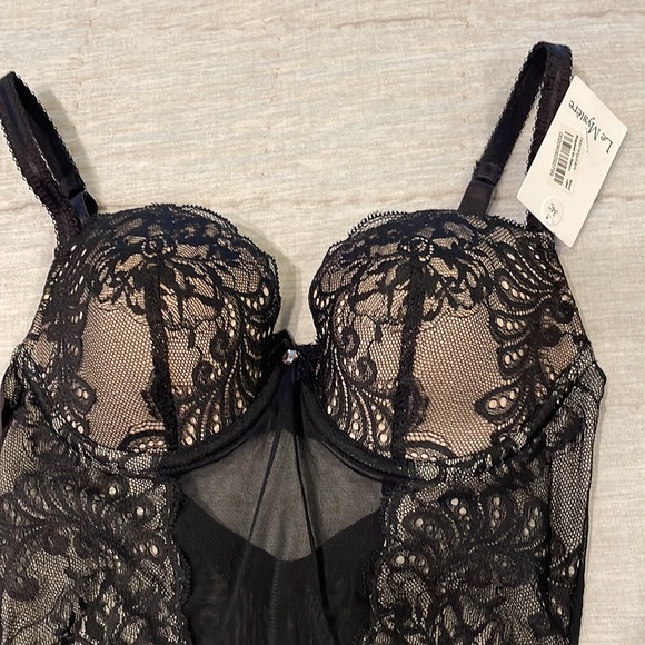 LE MYSTERE Sophia Lace Underwire Bodysuit - Picture 11 of 16